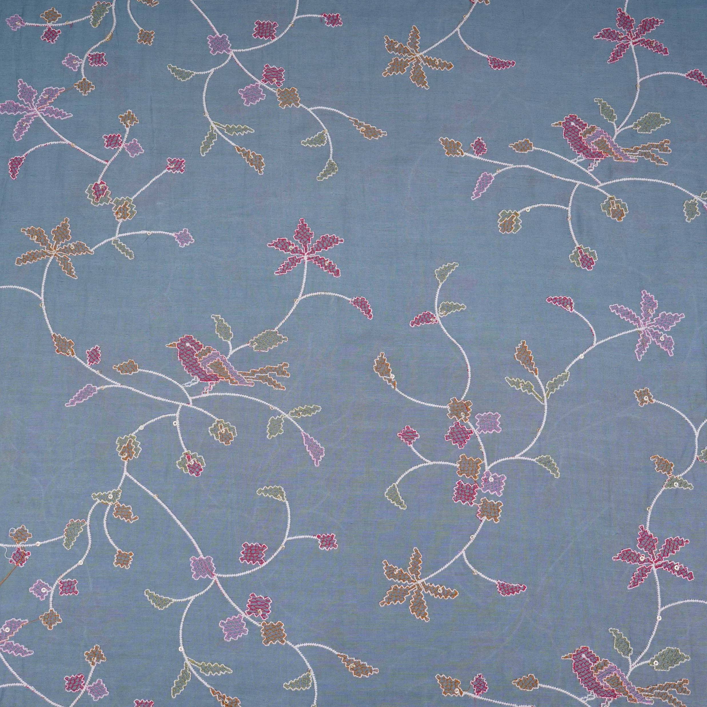 Sea Green Cross Stitch embroidery Linen Fabric GTS-31553 - TradeUNO