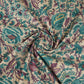 Light Pink Floral Foil Print Cotton Fabric PB-29713
