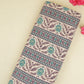 Light Pink Floral Stripes Foil Print Cotton Fabric PB-29714