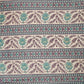 Light Pink Floral Stripes Foil Print Cotton Fabric PB-29714