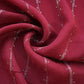 Brick Red Cutdana Sequins Embroidery Organza Fabric 21024