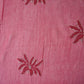 Dark Red Cutdana Embroidery Organza Fabric 20831