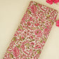 Baby Pink Floral Foil Print Cotton Fabric PB-29699