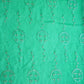Green Cutdana Sequins Embroidery Organza Fabric 21005