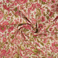 Baby Pink Floral Foil Print Cotton Fabric PB-29699