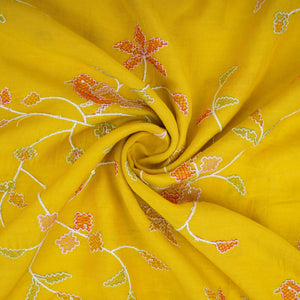 Mustard Cross Stitch embroidery Linen Fabric GTS-31552 - TradeUNO