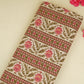 Baby Pink Floral Stripes Foil Print Cotton Fabric PB-29700