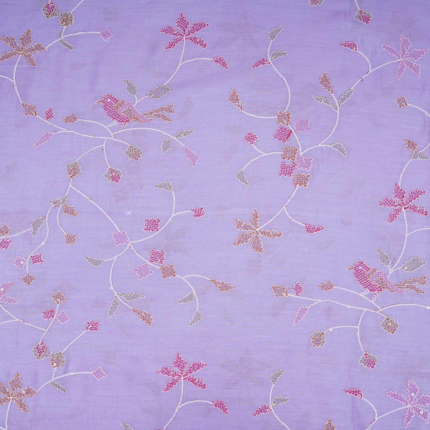 Lavender Cross Stitch embroidery Linen Fabric GTS-31551 - TradeUNO