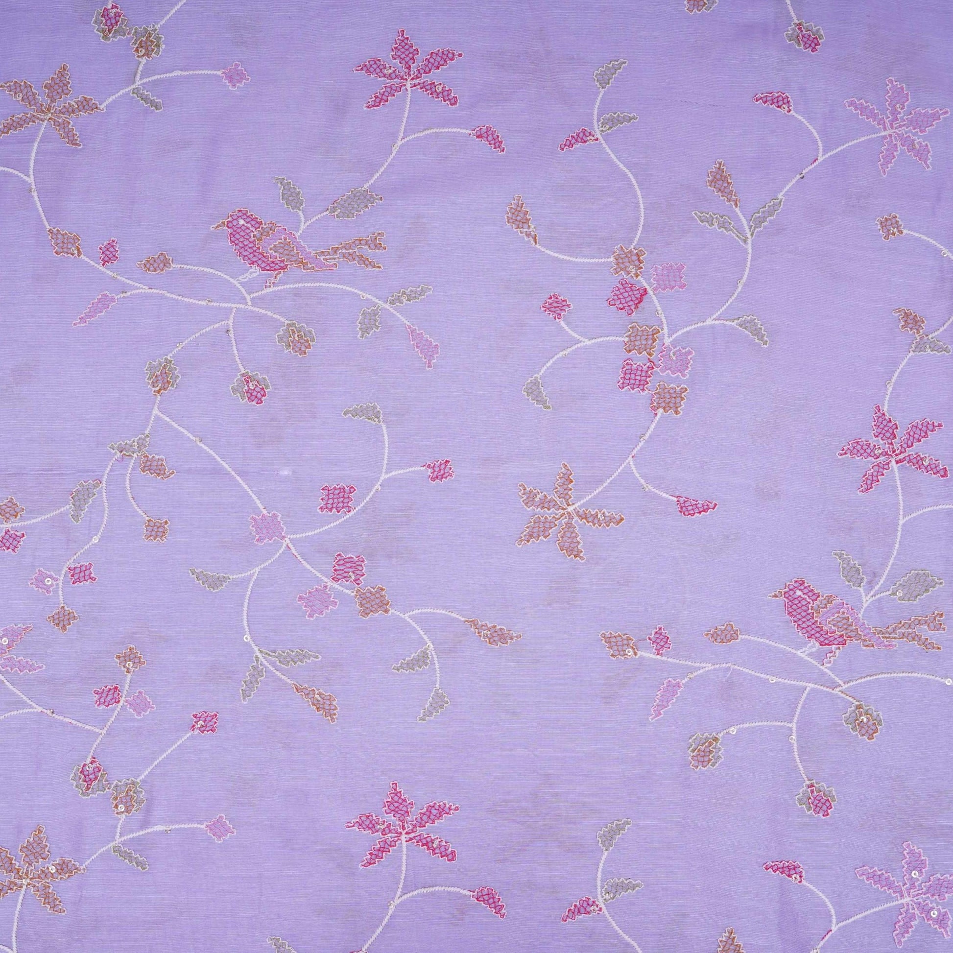 Lavender Cross Stitch embroidery Linen Fabric GTS-31551 - TradeUNO