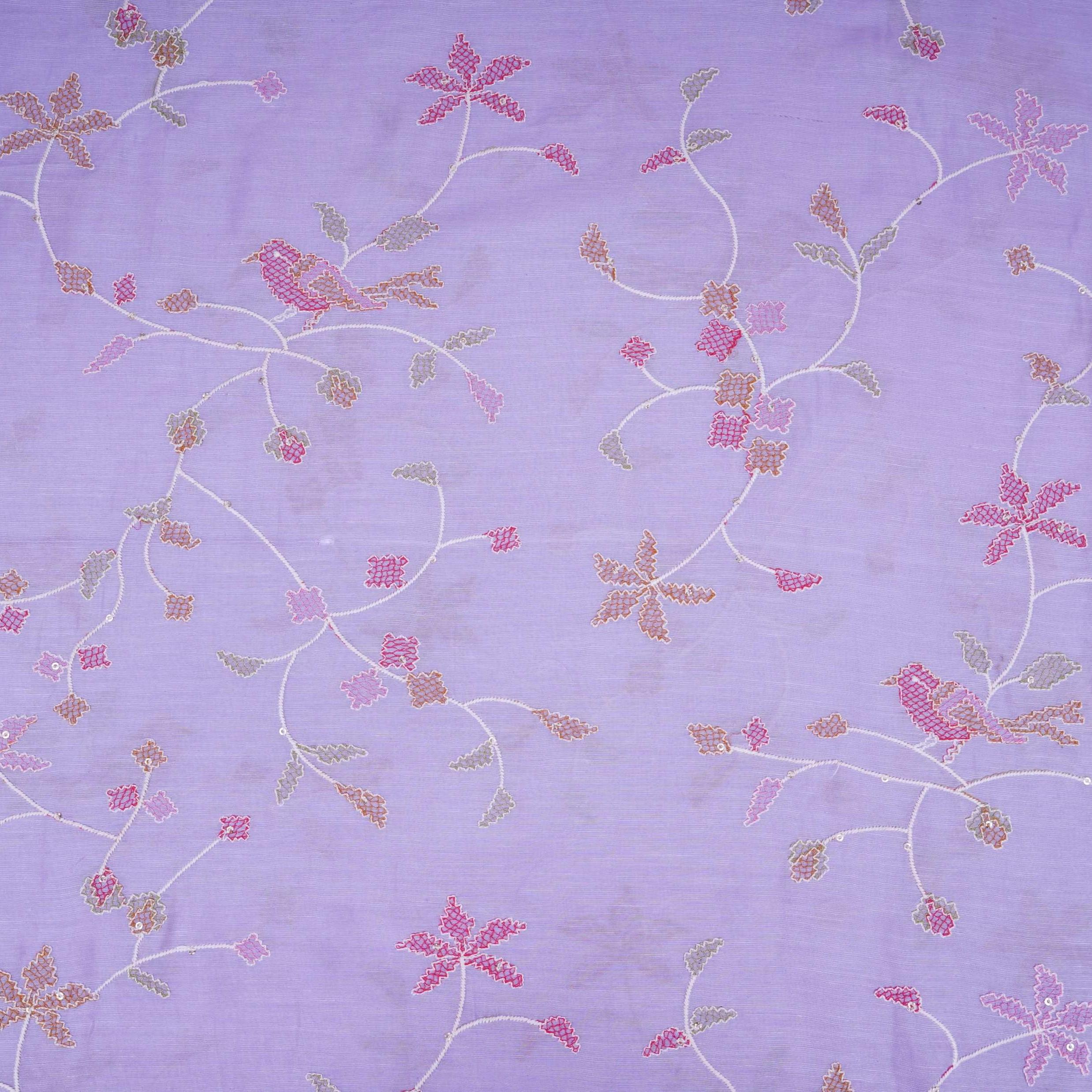 Lavender Cross Stitch embroidery Linen Fabric GTS-31551 - TradeUNO