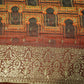 Maroon Multicolor Sequins Border Embroidery Organza Fabric