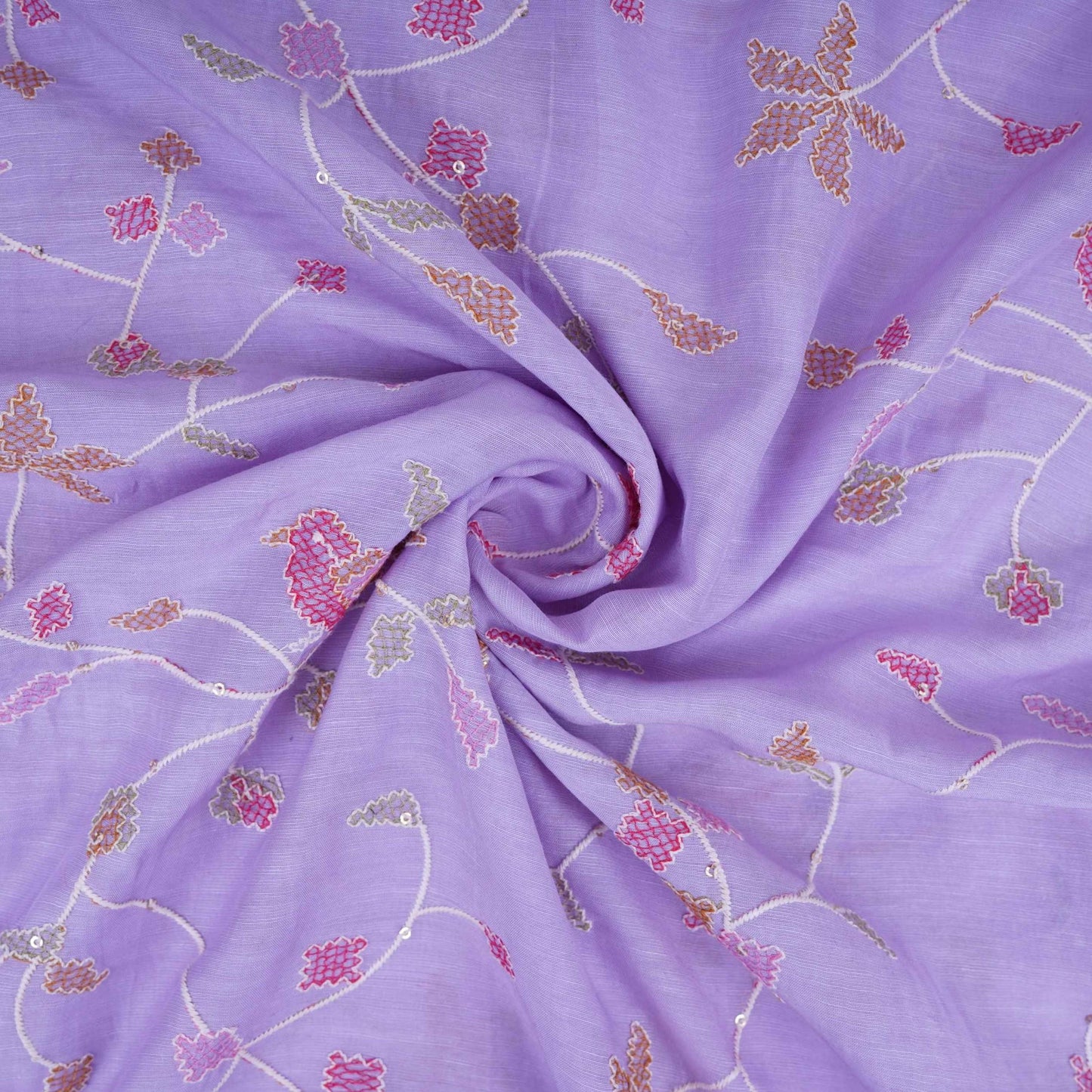Lavender Cross Stitch embroidery Linen Fabric GTS-31551 - TradeUNO