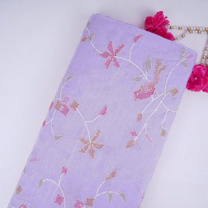 Lavender Cross Stitch embroidery Linen Fabric GTS-31551 - TradeUNO