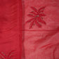 Red Cutdana Embroidery Organza Fabric 20830
