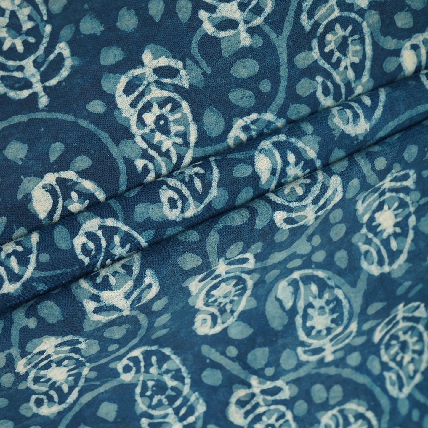 Indigo Batik Print Cotton Fabric CH-29769