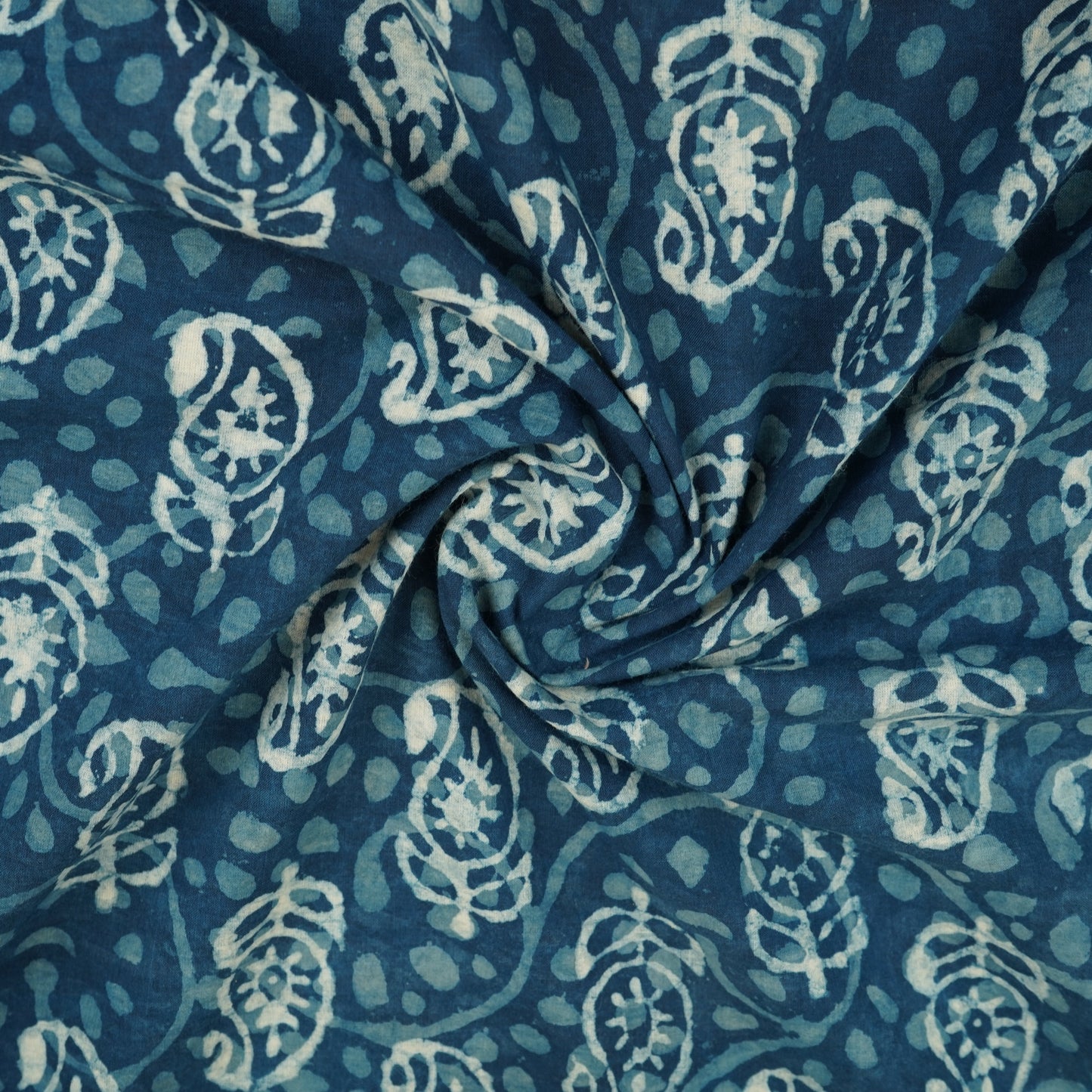 Indigo Batik Print Cotton Fabric CH-29769