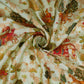 Mint Green Traditional Jacquard print Raw Mango Silk Fabric CW-31588