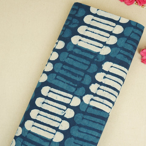 Indigo Cyanotype Print Cotton Fabric CH-29773
