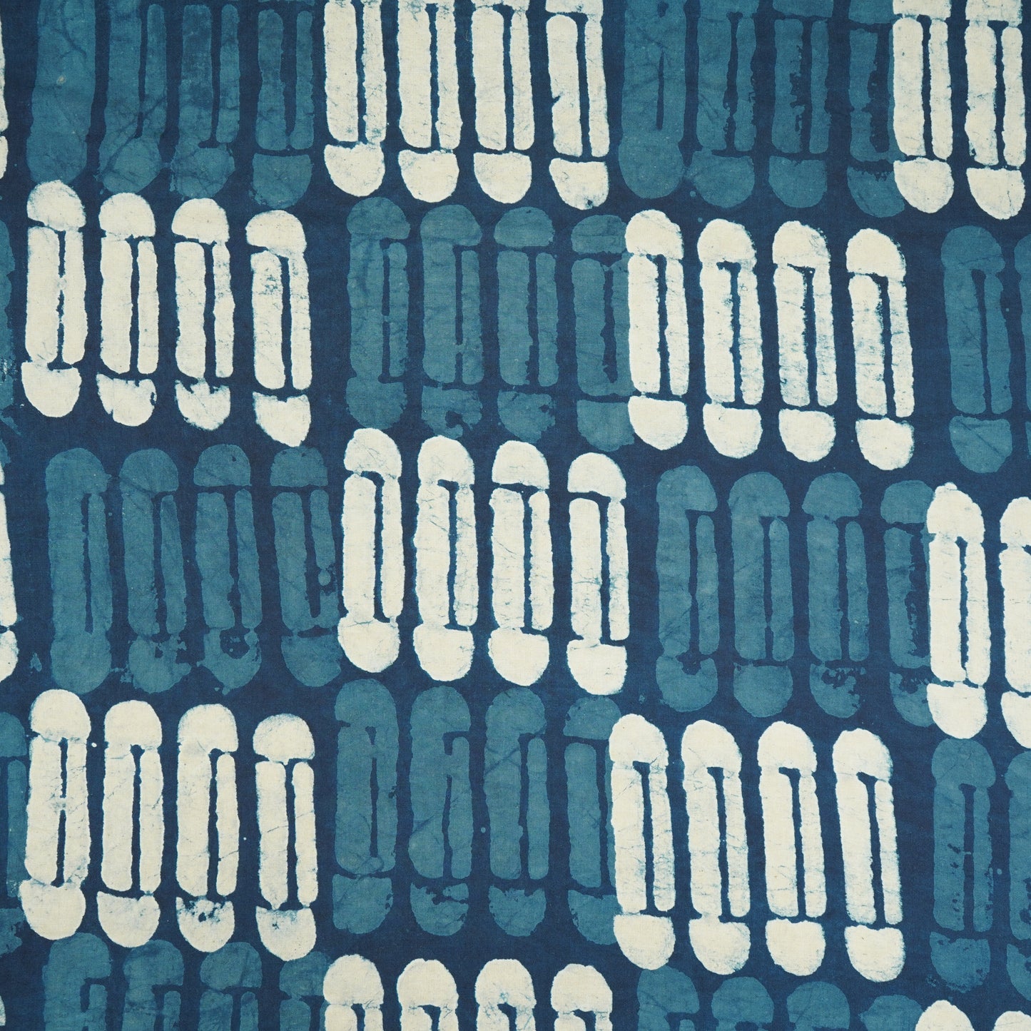 Indigo Cyanotype Print Cotton Fabric CH-29773