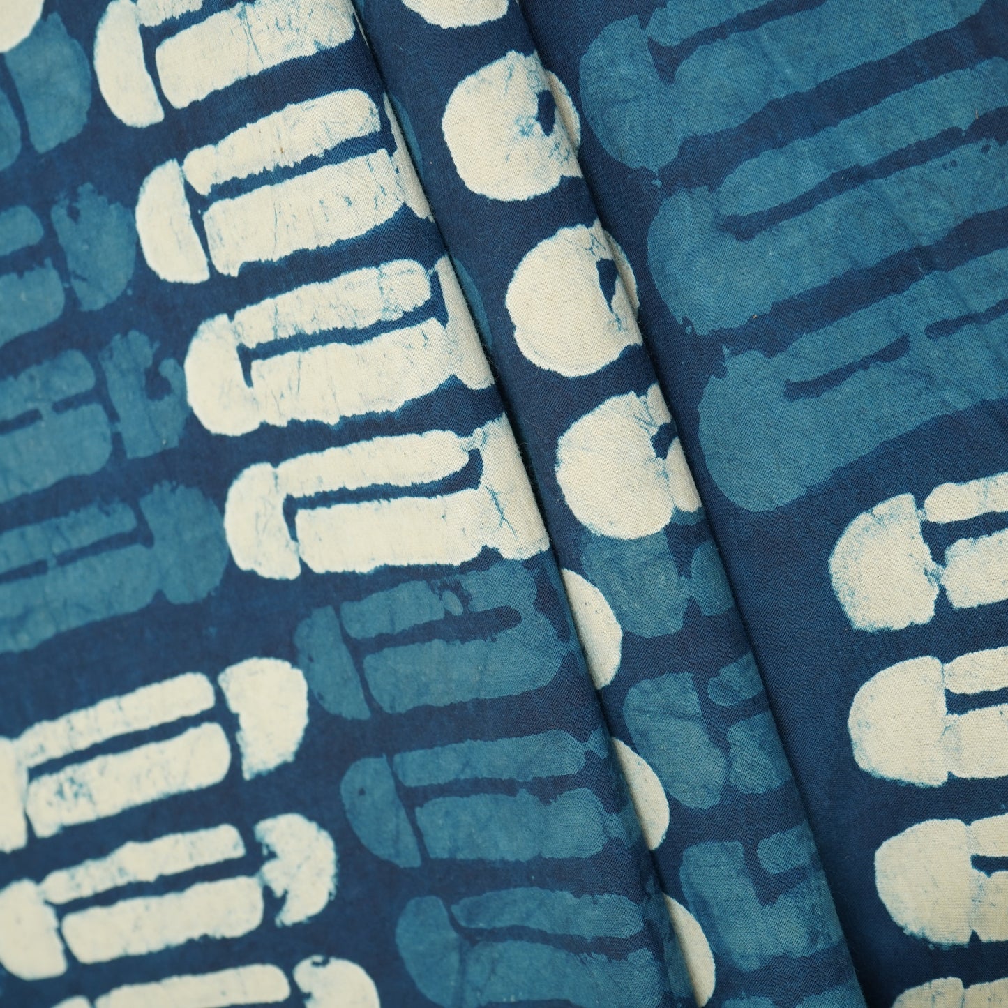 Indigo Cyanotype Print Cotton Fabric CH-29773