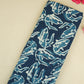 Indigo with White Floral Print Cotton Fabric CH-29772