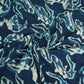 Indigo with White Floral Print Cotton Fabric CH-29772
