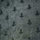 Black Cutdana Thread Embroidery Organza Fabric