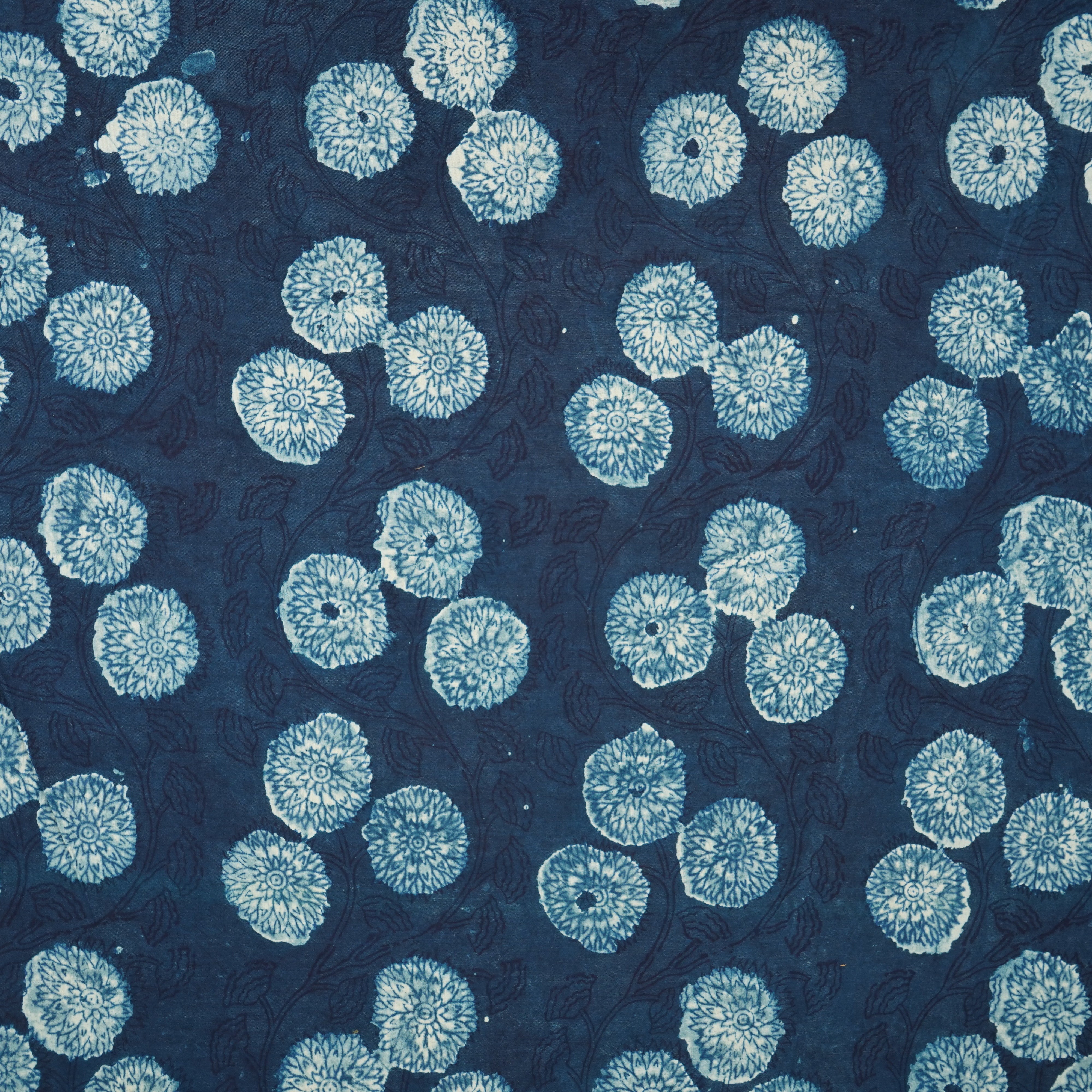 Indigo Batik Print Cotton Fabric CH-29767 - TradeUNO