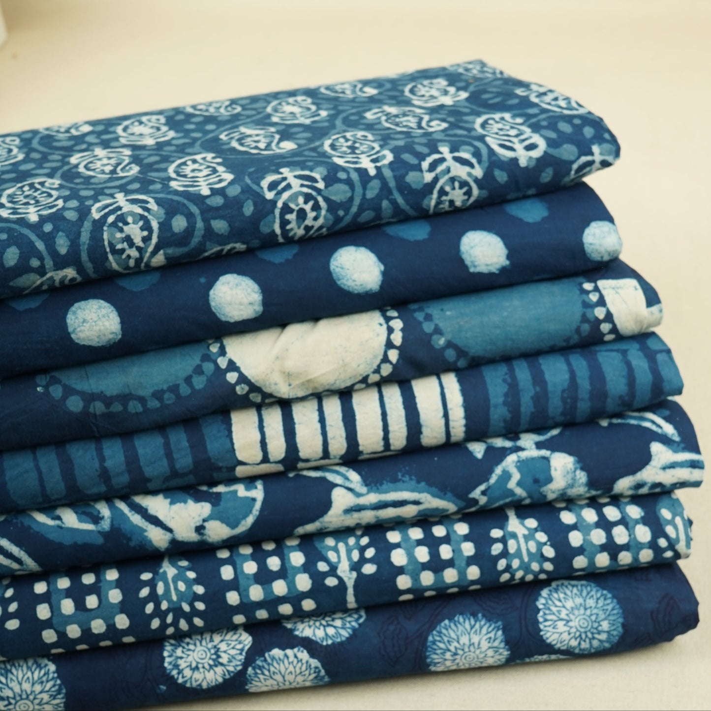 Indigo Batik Print Cotton Fabric CH-29767