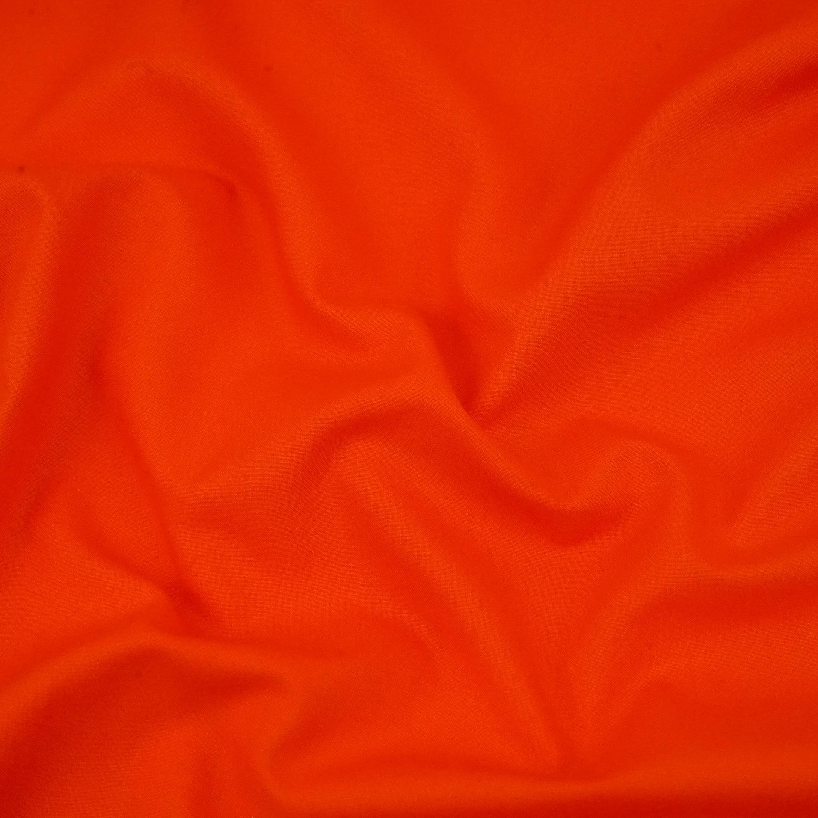 Orange Solid Lizzy Bizzy Fabric RTL-31254 - TradeUNO
