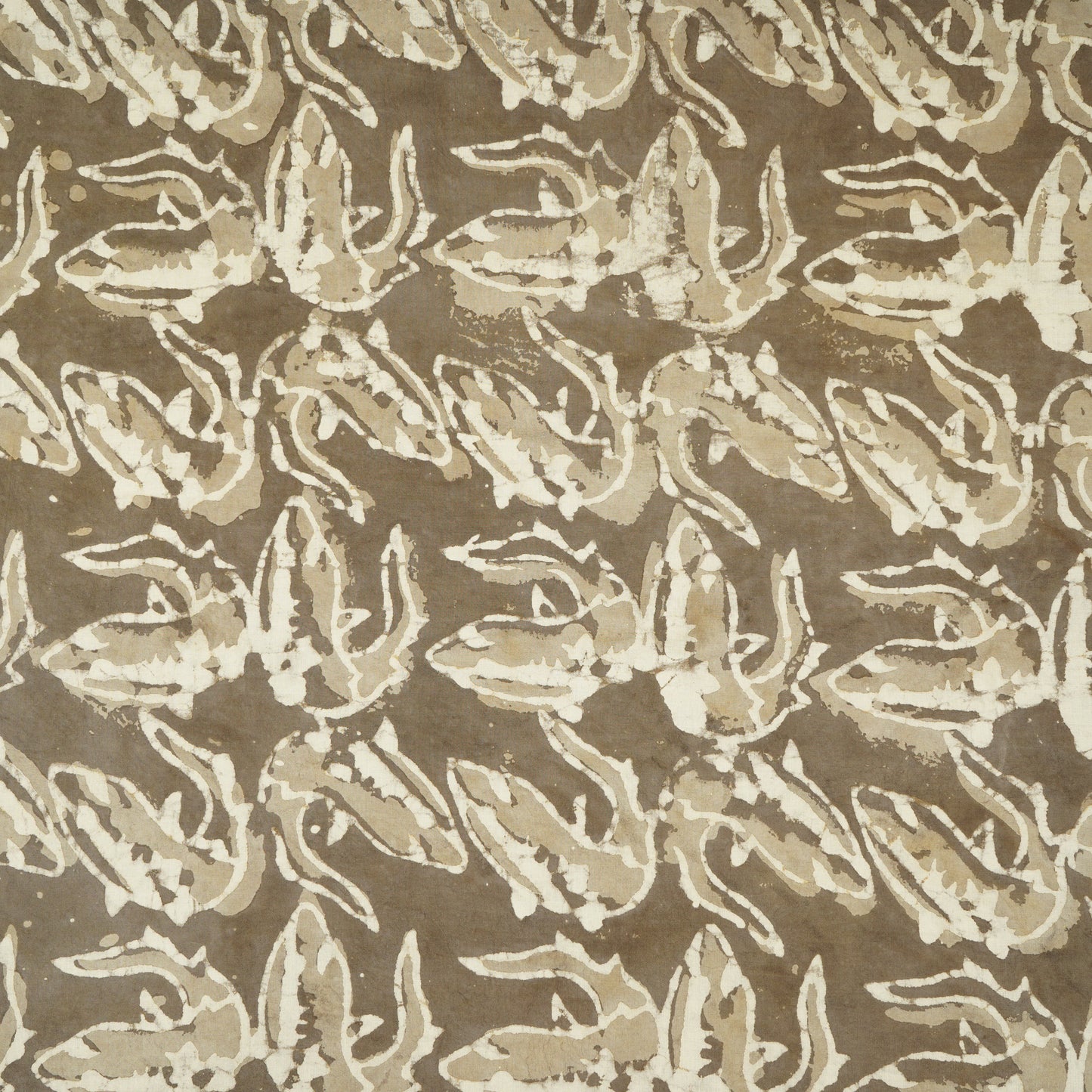 Brown batik Print Cotton Fabric CH-29776