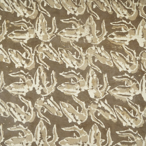 Brown batik Print Cotton Fabric CH-29776 - TradeUNO