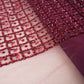 Premium Pomegranate Red Heavy Pearl Sequins CutDana Embroidery Net Fabric