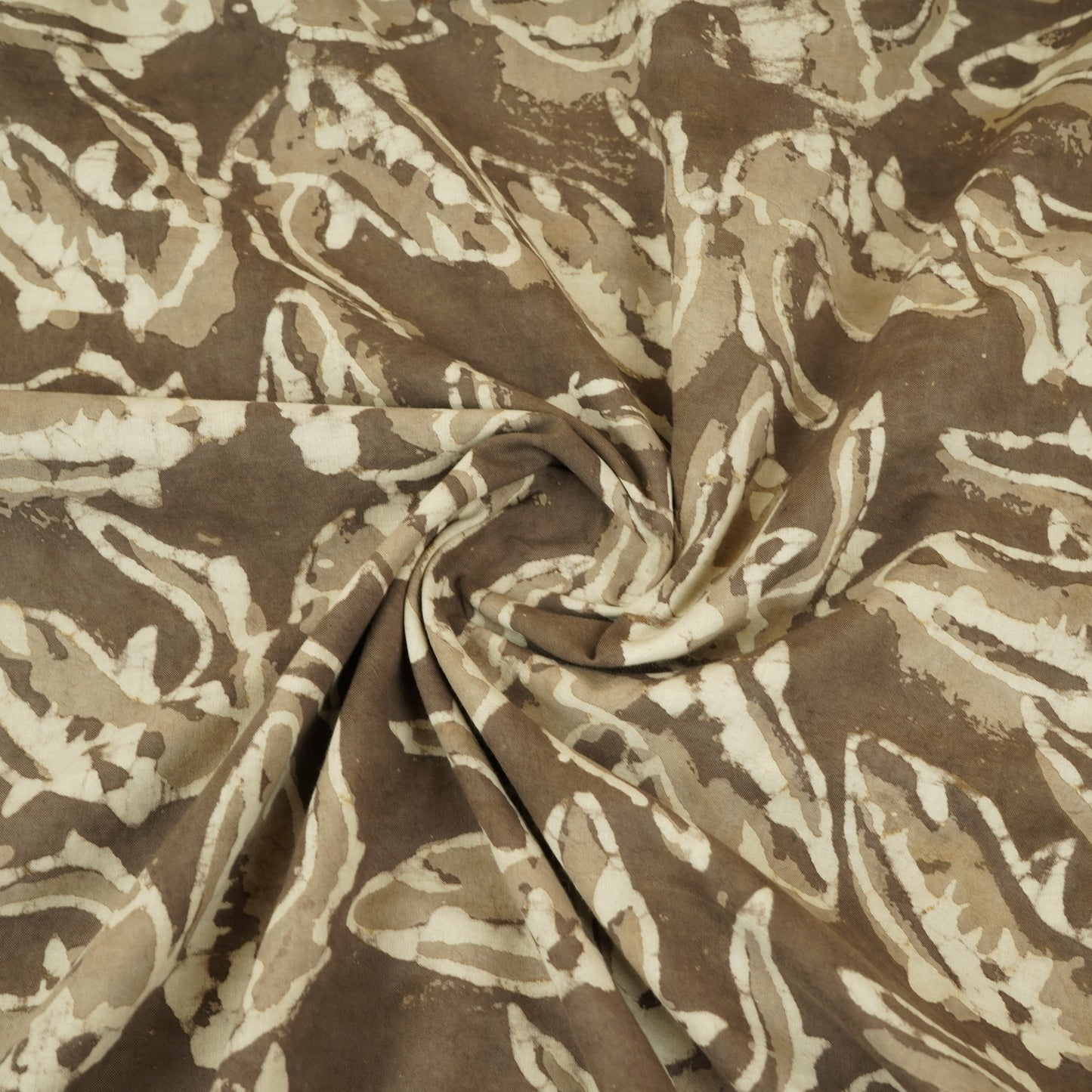 Brown batik Print Cotton Fabric CH-29776