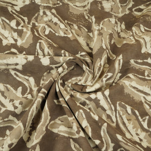 Brown batik Print Cotton Fabric CH-29776 - TradeUNO