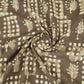 Grey with White Floral Print Cotton Fabric CH-29774