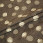 Dark Grey Polka Dot Print Cotton Fabric CH-29771