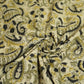 Khadi with Black Kalamkari Cotton Fabric 22528