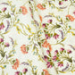 Cream Floral Print Cotton Satin Fabric PG-30393