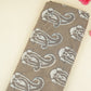 Brown Paisley Print Cotton Fabric CH-29765