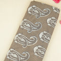 Brown Paisley Print Cotton Fabric CH-29765