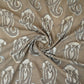 Brown Paisley Print Cotton Fabric CH-29765