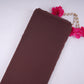 Mouse Brown Solid 60gm Georgette Fabric SSMG-28