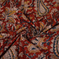 Red Kalamkari Cotton Fabric 22526