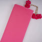 Dark Pink Solid 60gm Georgette Fabric SSMG-06