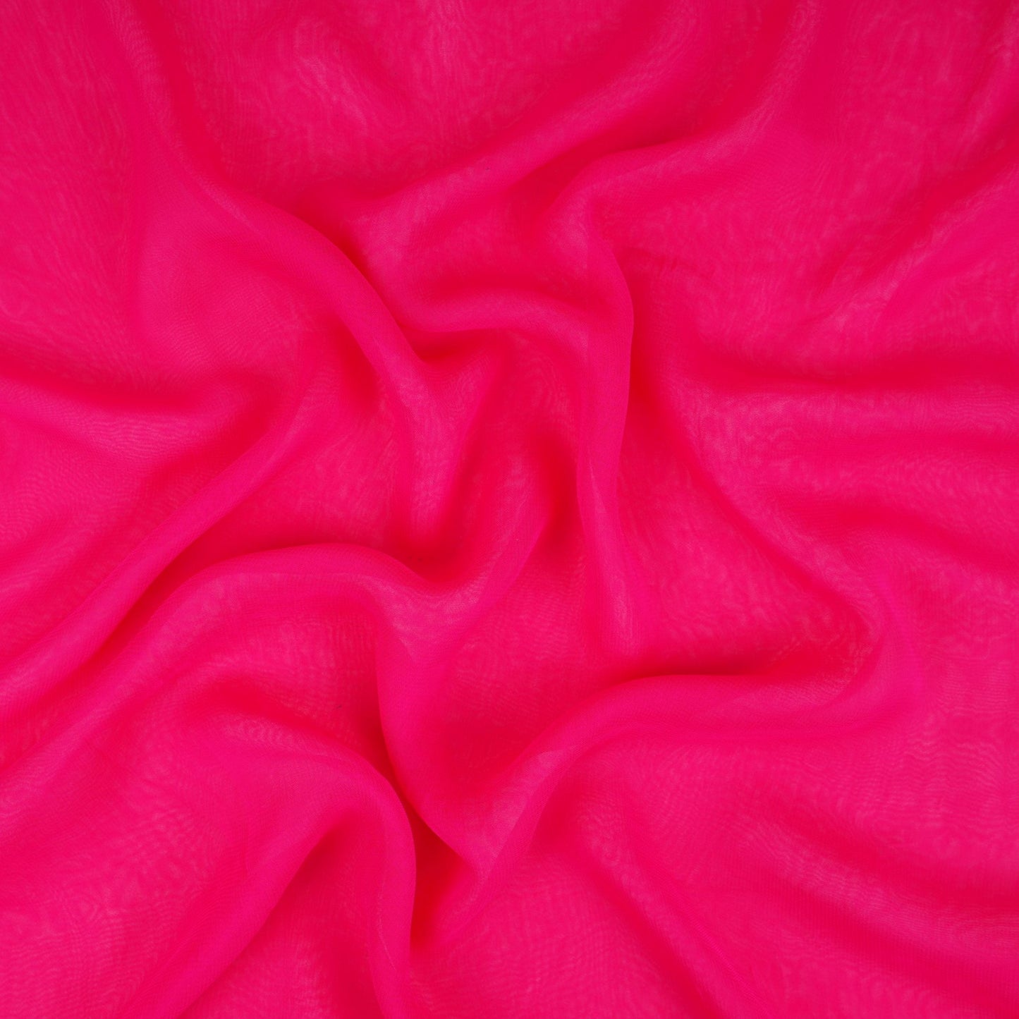 Rani Pink Solid 60gm Georgette Fabric SSMG-04