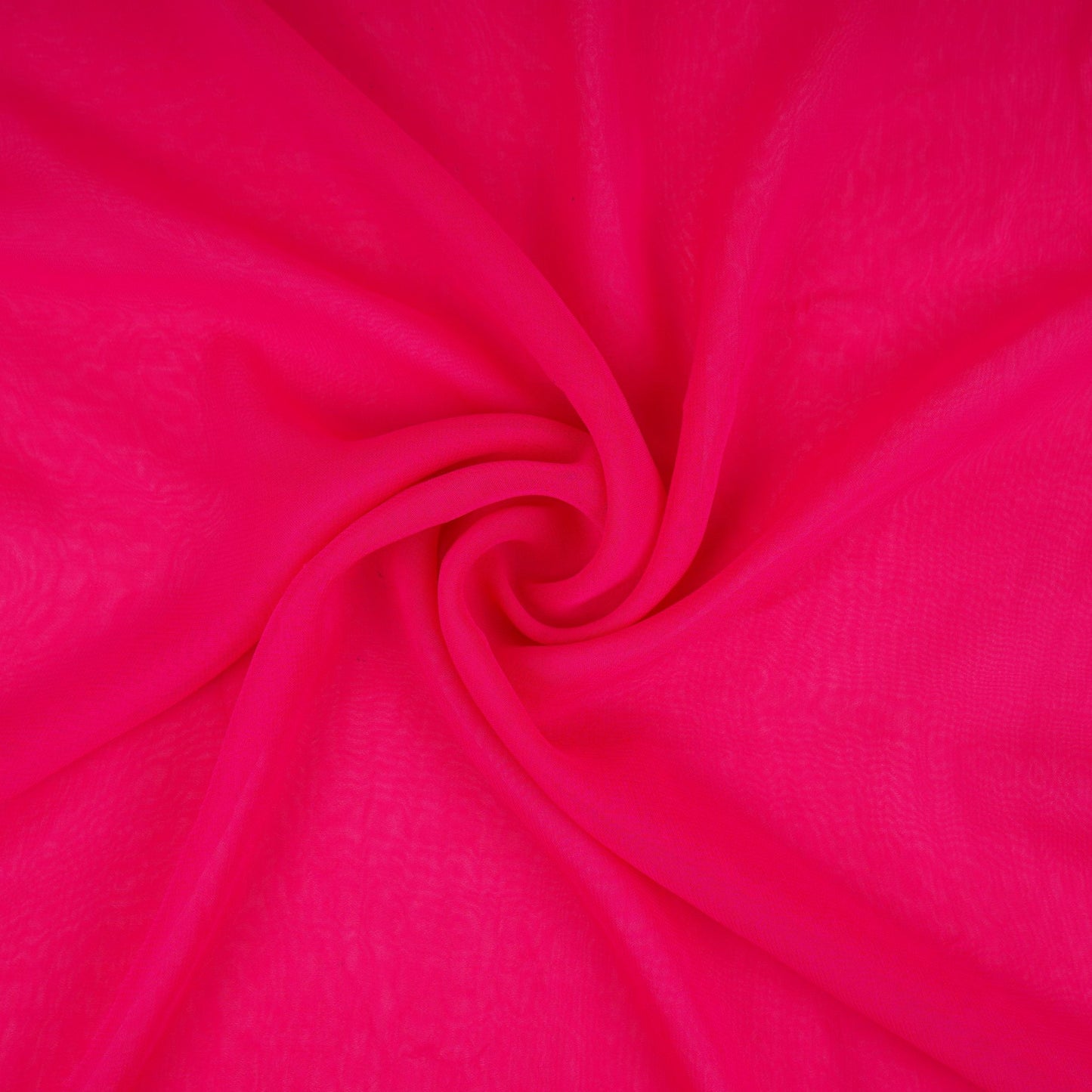 Rani Pink Solid 60gm Georgette Fabric SSMG-04