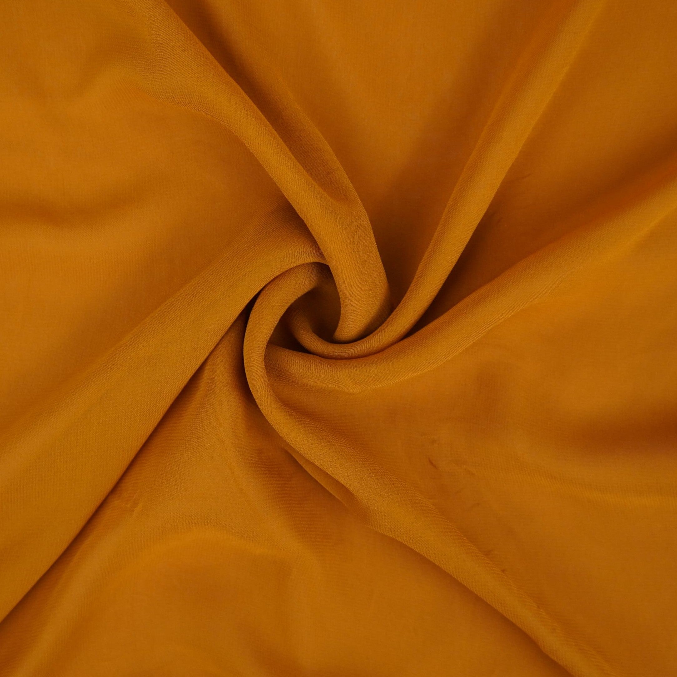 Mustard Yellow Solid 60gm Georgette Fabric SSMG-05 - TradeUNO