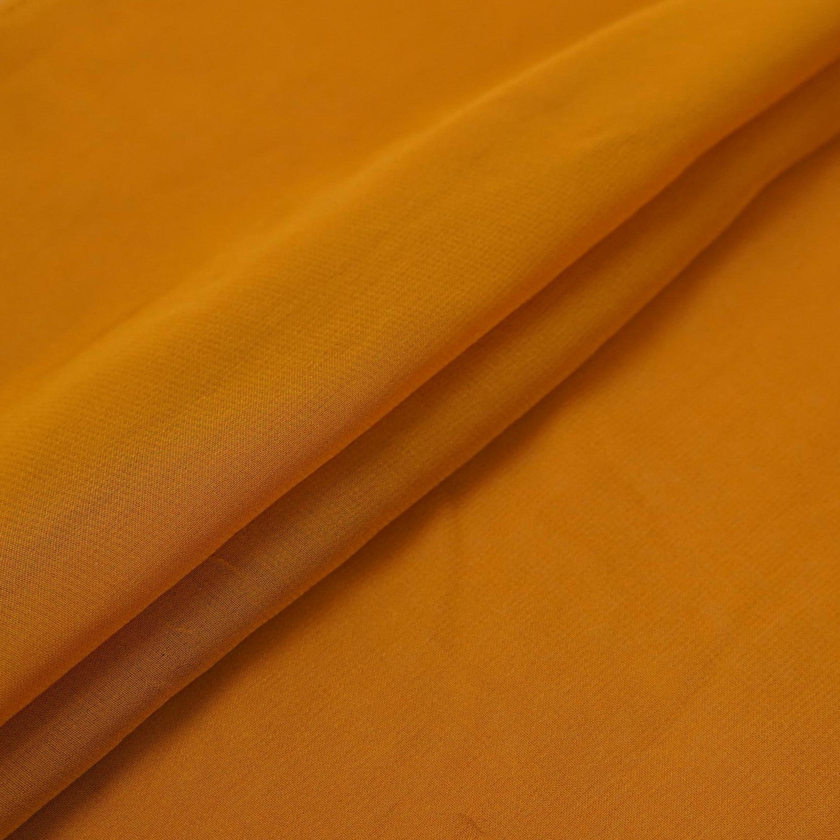 Mustard Yellow Solid 60gm Georgette Fabric SSMG-05 - TradeUNO