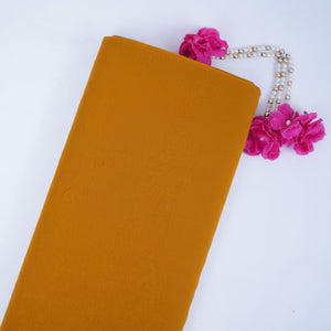 Mustard Yellow Solid 60gm Georgette Fabric SSMG-05 - TradeUNO